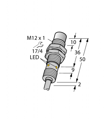 Индуктивный датчикдля пищевой индустрии - NI10U-EM12WD-AP6X