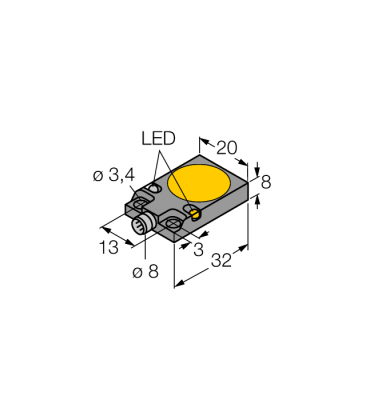 Индуктивный датчик - BI5-Q08-AD4X-V1130