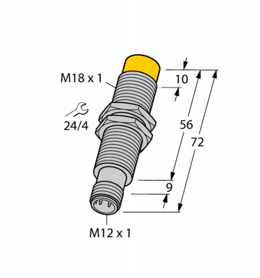 Индуктивный датчикс аналоговым выходом - NI8-M18E-LIU-H1141
