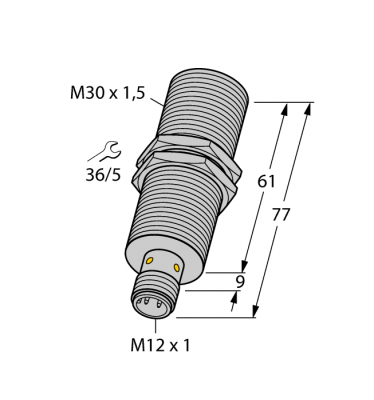 Индуктивный датчикс аналоговым выходом - BI15-M30E-LIU-H1141