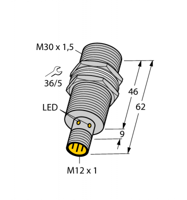 Индуктивный датчикIO-Link Коммуникация и Конфигурация - BI20U-MT30-IOL6X2-H1141