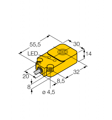 Индуктивный датчик - NI20-Q14-AP6X2