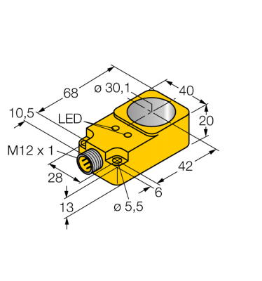 индуктивный датчикКольцевой датчик - BI30R-Q20-AP6X2-H1141