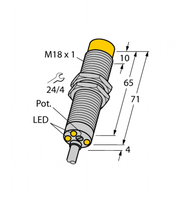 Индуктивный датчикмонитор скорости вращения - DNI12U-M18E-AP4X3