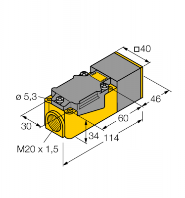 Индуктивный датчикс аналоговым выходом - NI25-CP40-LIU