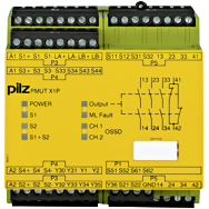 Реле безопасности PNOZ X – Контроль мьютинга - PMUT X1P 24VDC 3n/o 1n/c 5so - 778010