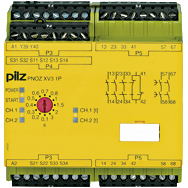 Реле безопасности PNOZ X – Контроль времени - PNOZ XV3.1P 3/24VDC 3n/o 1n/c 2n/o t - 777522