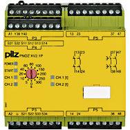 Реле безопасности PNOZ X – Контроль времени - PNOZ XV2.1P 300/24-240VACDC 2n/o 2n/o t - 777548