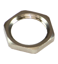 Nut LOCKNUT PG9 NICKEL BRASS